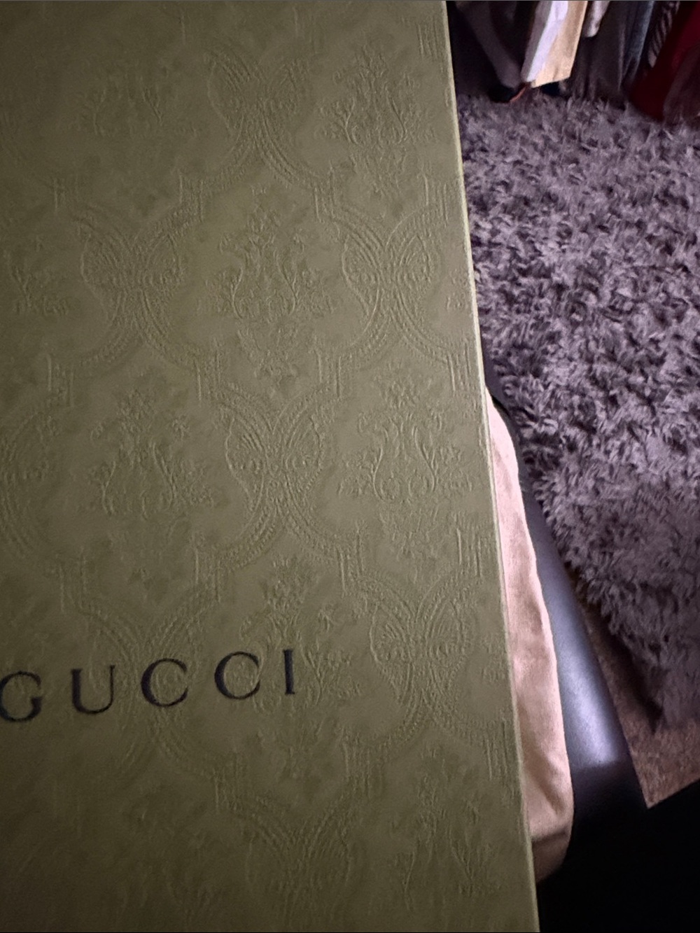 Gucci Black Slides with Green and Red Stripes - Picture 6 of 13